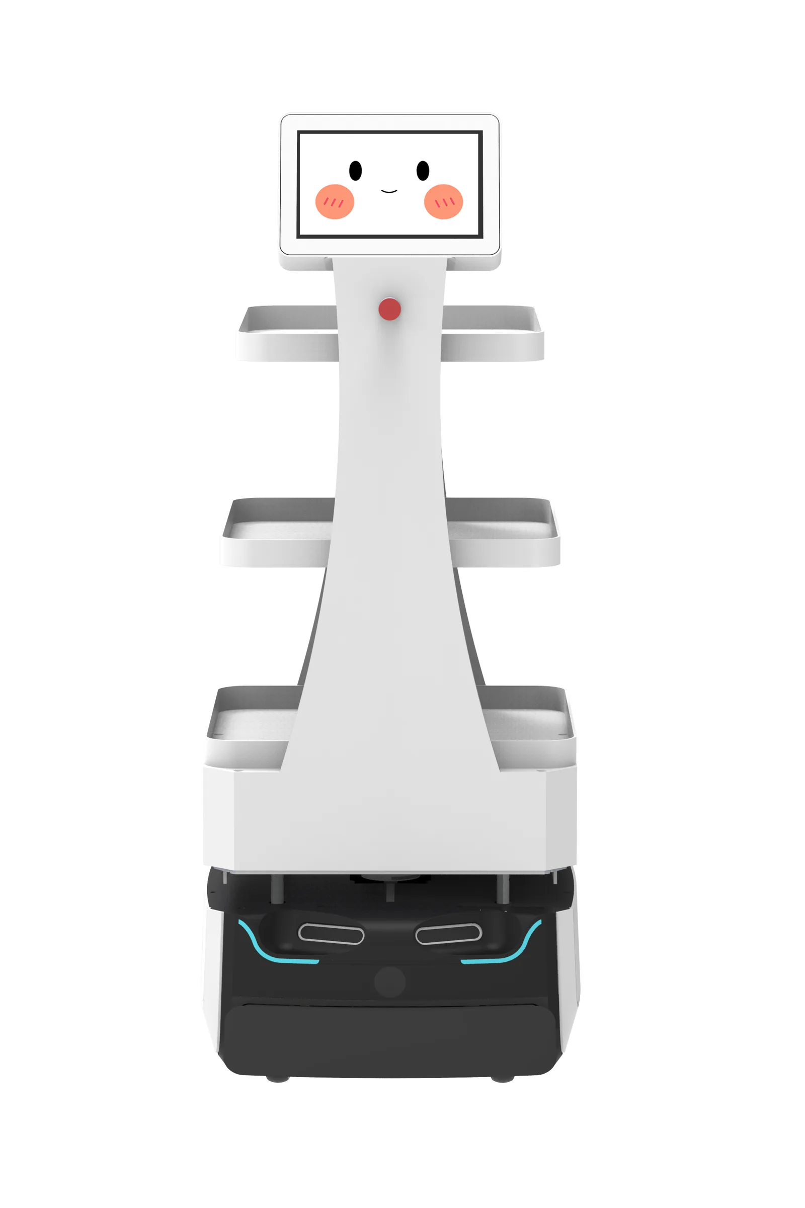 Futural Robotics FTR50O روبوت توصيل ذاتي — تصميم صينية مفتوحة لنقل الوجبات والأدوية والفرشات في دور الرعاية