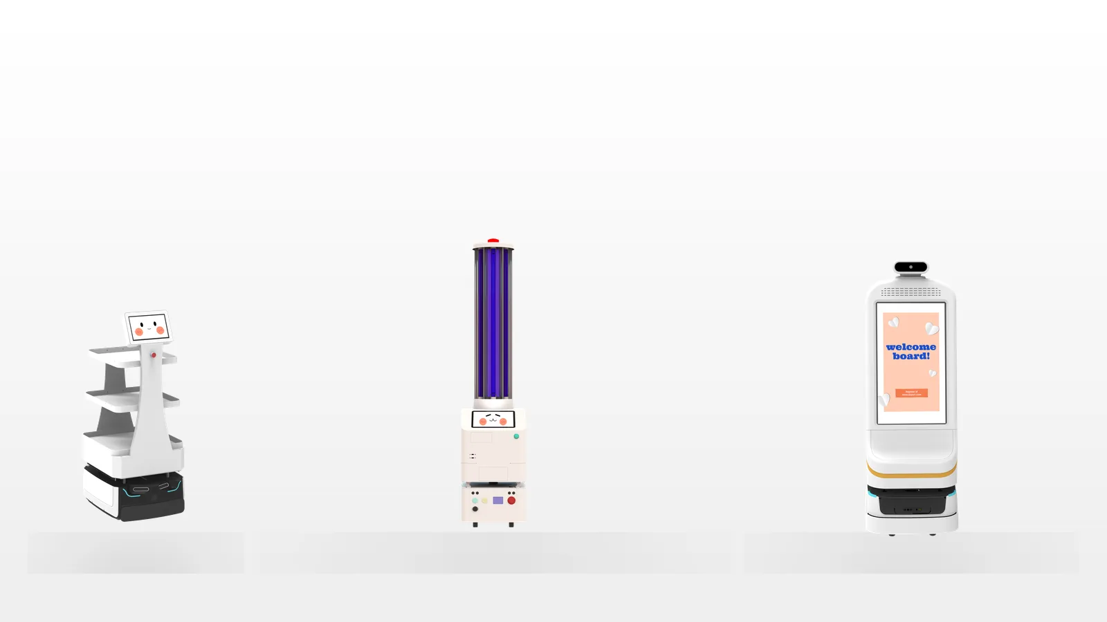 Futural Robotics الخطّ الكامل لروبوتات دور الرعاية — روبوتات التوصيل والتطهير بـ UV-C والمرافقة